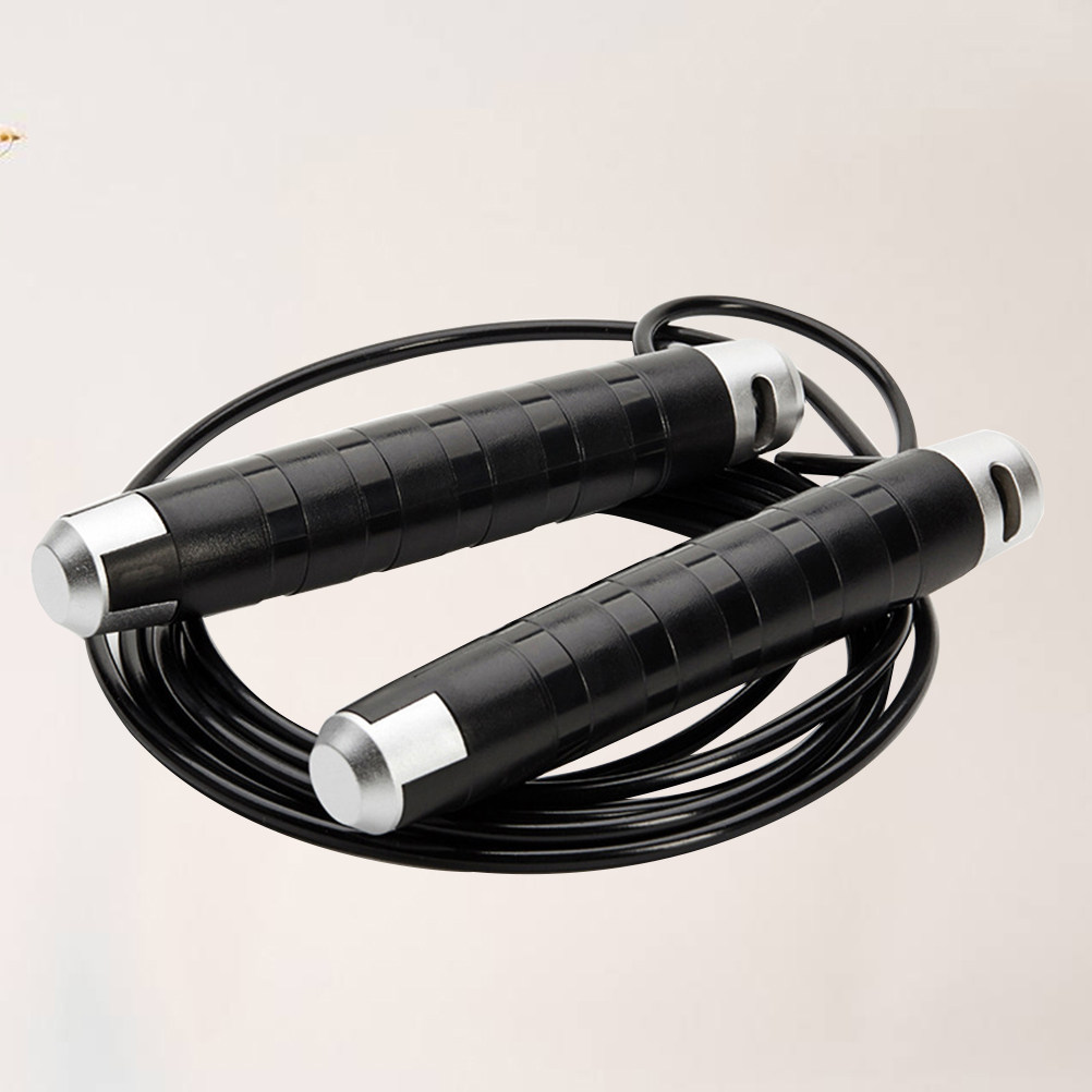 Black Steel Cable Jump Rope Be - Jump Rope Speed Bearing recension och pris