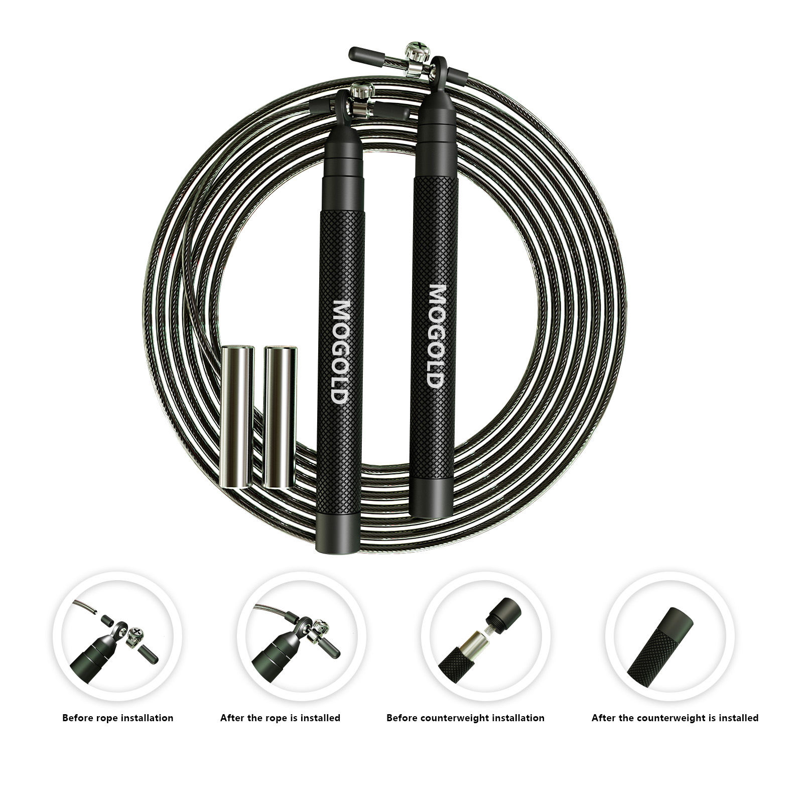 Crossfit Weighted jump rope gy - Crossfit No Equipment recension och pris