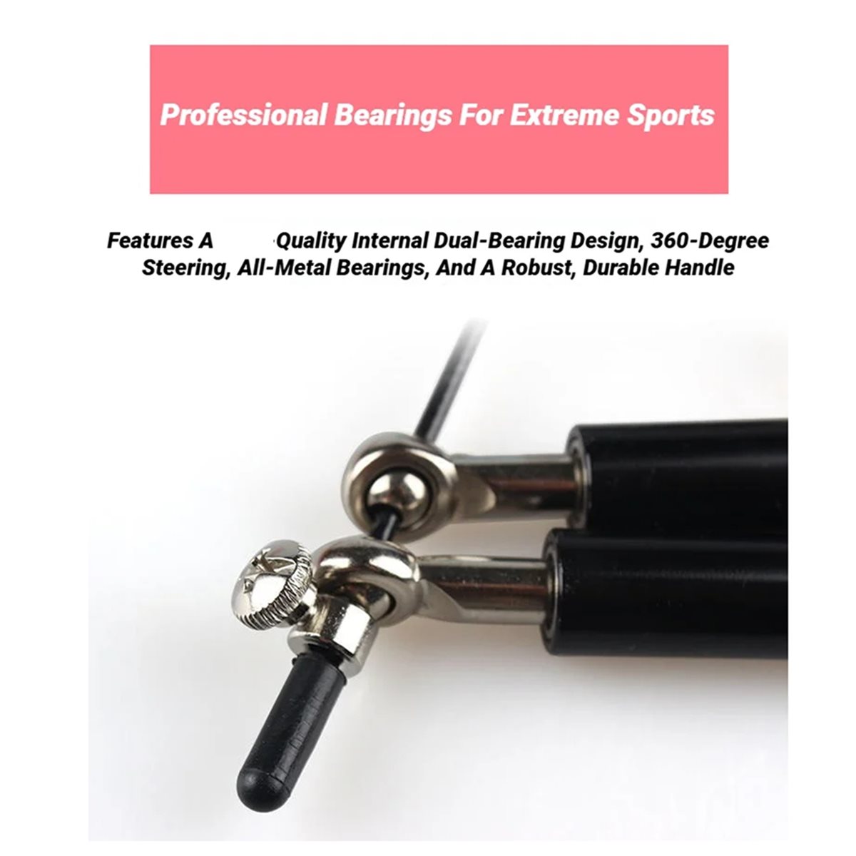 POPULAR-Adjustable Aluminum Ha - Jump Rope Speed Bearing recension och pris