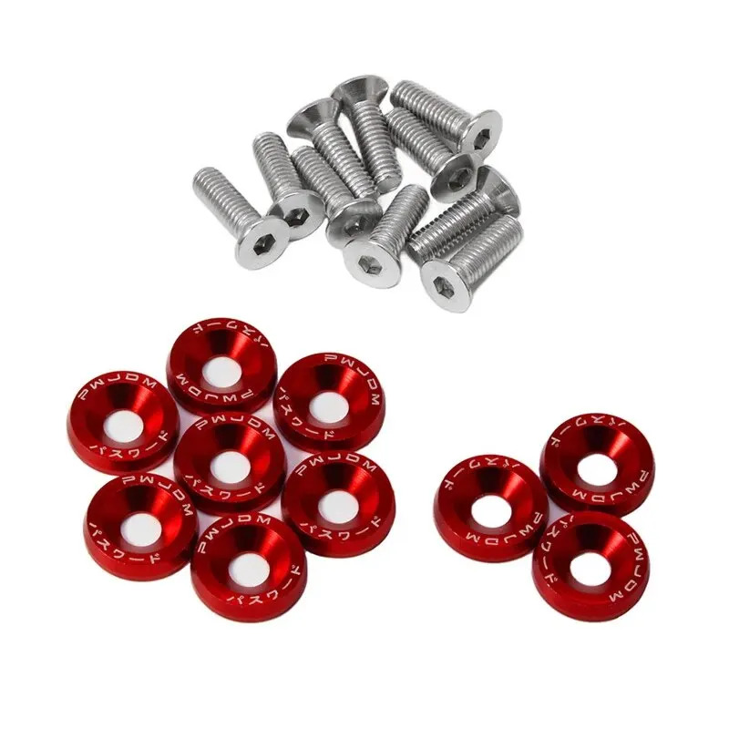 10 PCS M6 Car Fasteners Fender - Bumper Plate 10Kg recension och pris